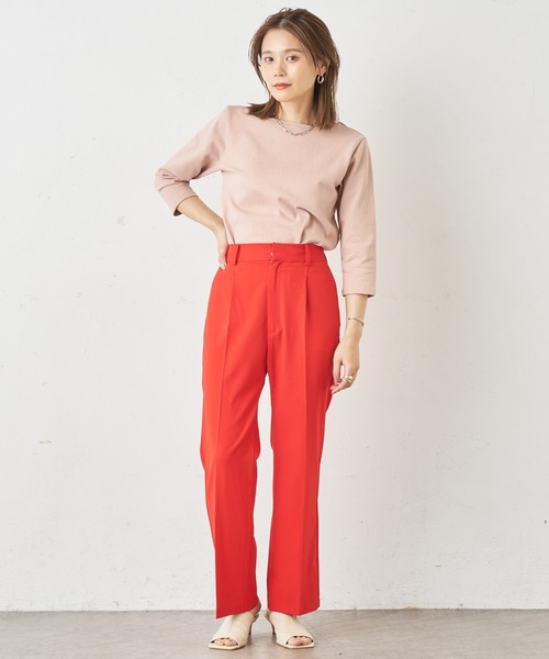 Omekashi(オメカシ)の「バックシャンロンT(Tシャツ/カットソー・レディース・ピンク/オフホワイト/パープル・FREE)」の9枚目の写真