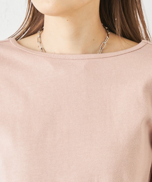 Omekashi(オメカシ)の「バックシャンロンT(Tシャツ/カットソー・レディース・ピンク/オフホワイト/パープル・FREE)」の14枚目の写真