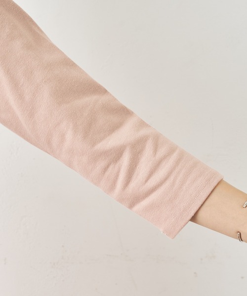 Omekashi(オメカシ)の「バックシャンロンT(Tシャツ/カットソー・レディース・ピンク/オフホワイト/パープル・FREE)」の15枚目の写真