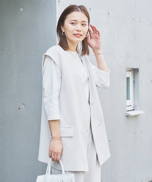 Omekashi(オメカシ)の「バックシャンロンT(Tシャツ/カットソー・レディース・ピンク/オフホワイト/パープル・FREE)」の18枚目の写真