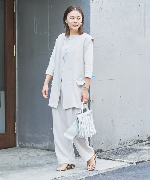 Omekashi(オメカシ)の「バックシャンロンT(Tシャツ/カットソー・レディース・ピンク/オフホワイト/パープル・FREE)」の19枚目の写真