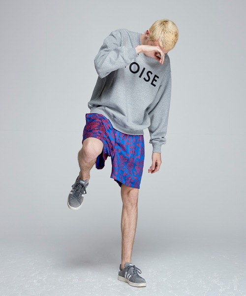 パンツ noise NOISEMAKER パンツ 花柄ジャガードショートパンツ メンズ : ZOZOTOWN