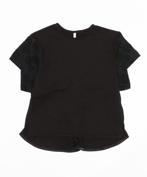 garcon la raison（ギャルソン・ラ・レゾン）の「[130-140]ビッグＴシャツ（Tシャツ/カットソー・キッズ・ブラック/オフホワイト・130cm/140cm）」の2枚目の写真