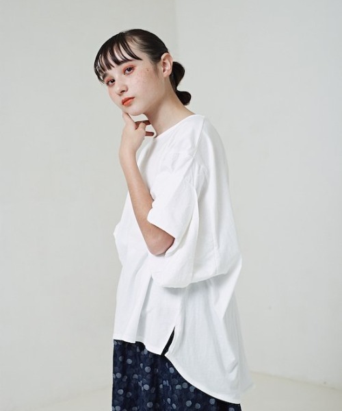 garcon la raison（ギャルソン・ラ・レゾン）の「[130-140]ビッグＴシャツ（Tシャツ/カットソー・キッズ・ブラック/オフホワイト・130cm/140cm）」の6枚目の写真