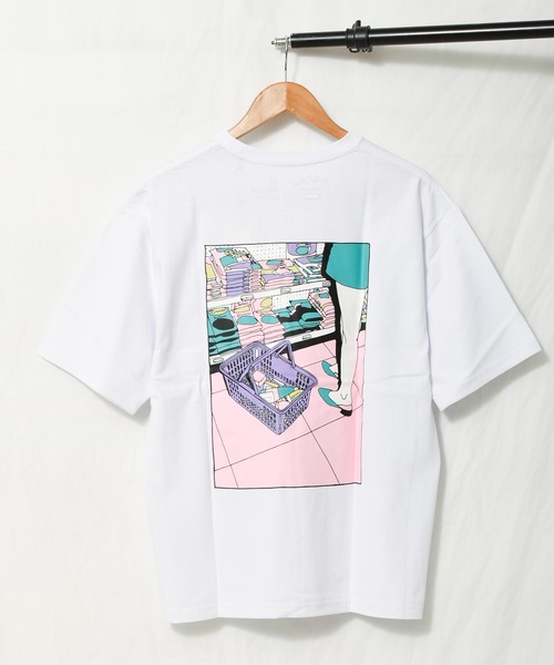 Naked Rust and other POEMS（ネイキッドラストアンドアザーポエムス）の「/Naked Rust and other POEMS/illustration backprint S/S tee（Tシャツ/カットソー・メンズ・ホワイト/ブラック/グリーン・MEDIUM/LARGE）」の11枚目の写真