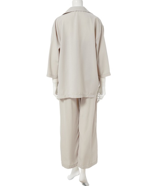 fifth calin(フィフスカラン)の「キャミ付きジャケットセットアップ(セットアップ・レディース・ベージュ/グレイッシュベージュ・MEDIUM)」の6枚目の写真