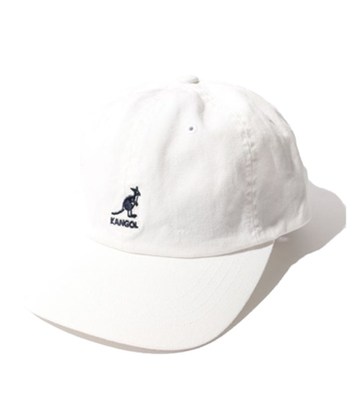 KANGOL(カンゴール)の「【KANGOL】Washed Baseball(キャップ・メンズ・ブラック/カーキ/ホワイト×ネイビー・ONESIZE)」の1枚目の写真