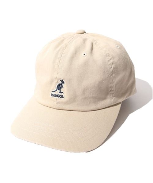 KANGOL(カンゴール)の「【KANGOL】Washed Baseball(キャップ・メンズ・ブラック/カーキ/ホワイト×ネイビー・ONESIZE)」の3枚目の写真