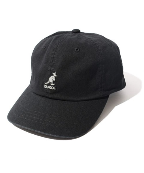 KANGOL(カンゴール)の「【KANGOL】Washed Baseball(キャップ・メンズ・ブラック/カーキ/ホワイト×ネイビー・ONESIZE)」の2枚目の写真