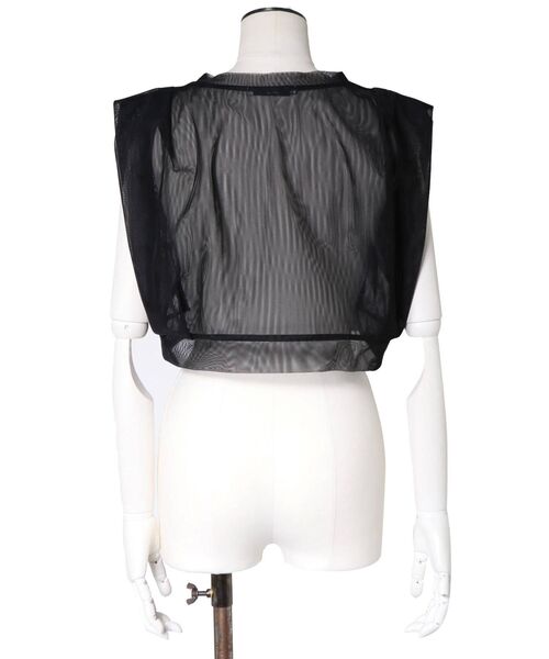 トップス UN3D. SEE THROUGH SHORT TOP UN3D.（アンスリード）の「SEE THROUGH SHORT TOP / シースルー