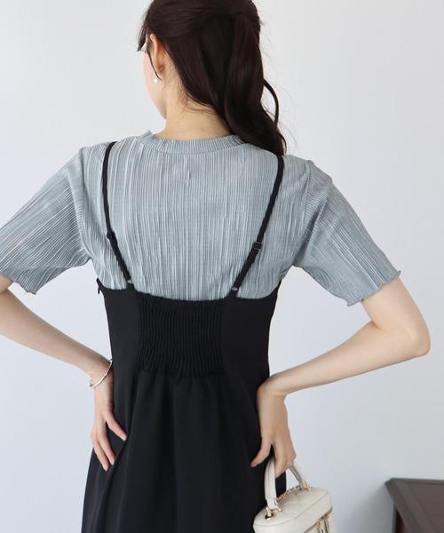 BLUEEAST(ブルーイースト)の「ランダムミニプリーツメローブラウス(Tシャツ/カットソー・レディース・ブルーグレー/ベージュ/ブラック/ホワイト/ピンク/ピンク系・MEDIUM)」の11枚目の写真