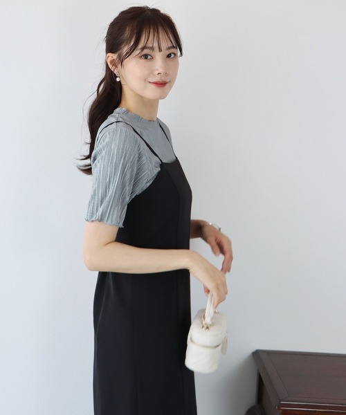 BLUEEAST(ブルーイースト)の「ランダムミニプリーツメローブラウス(Tシャツ/カットソー・レディース・ブルーグレー/ベージュ/ブラック/ホワイト/ピンク/ピンク系・MEDIUM)」の12枚目の写真