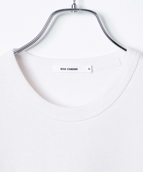 WEGO（ウィゴー）の「WEGO/コットンジャストフィット半袖Tシャツ（Tシャツ/カットソー・レディース・ホワイト/ホワイト系その他5/ブルー系その他5/スミクロ・MEDIUM/SMALL）」の21枚目の写真