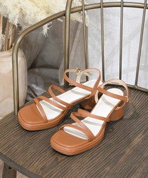 sango | ストリングストラップ円柱ヒールサンダル(サンダル)