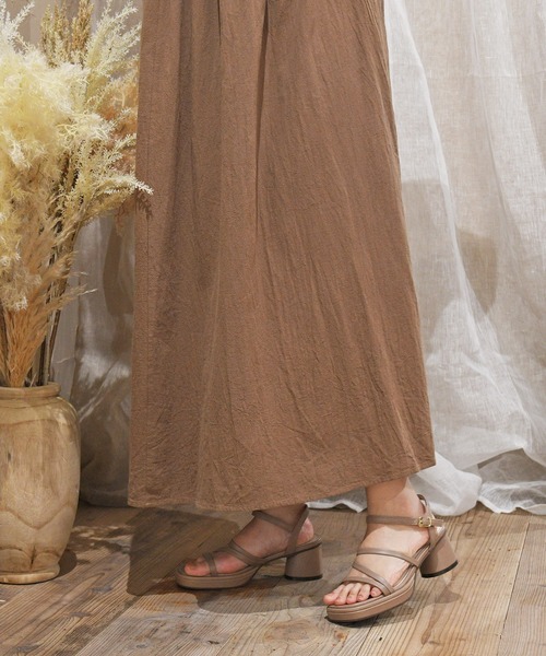 sango（sango）の「ストリングストラップ円柱ヒールサンダル（サンダル・レディース・ブラック/アイボリー/キャメル/グレイッシュベージュ・LL/3L/SS/S/M/L）」の19枚目の写真