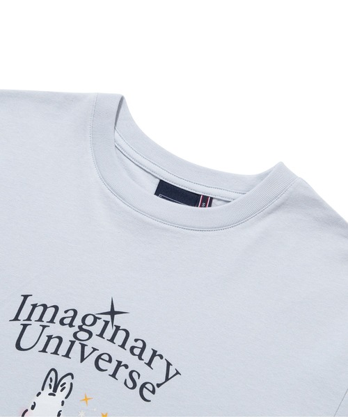 ROMANTIC CROWN（ロマンティッククラウン）の「【ROMANTIC CROWN】WOMANS WHITE RABBIT TEE / ロマンティッククラウン ウィメンズ ホワイト ラビット グラフィック Tシャツ（Tシャツ/カットソー・レディース・スカイブルー/グレー/ライトパープル・MEDIUM/SMALL）」の18枚目の写真