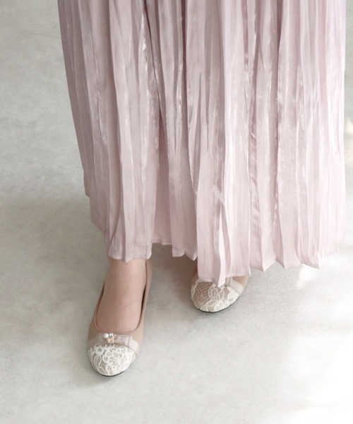 JELLY BEANS（ジェリービーンズ）の「レーストゥバレエパンプス【バレエコア】＜クッション性抜群！歩きやすい！＞【WEB限定】(215-14)JELLY BEANS(ジェリービーンズ)（バレエシューズ・レディース・ブラック/ピンクベージュ/ネイビー/ライトグリーン/ラベンダー/グレイッシュベージュ・22.5/23/24.5/24/23.5）」の13枚目の写真