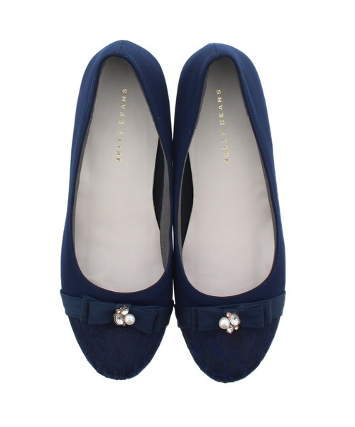 JELLY BEANS（ジェリービーンズ）の「レーストゥバレエパンプス【バレエコア】＜クッション性抜群！歩きやすい！＞【WEB限定】(215-14)JELLY BEANS(ジェリービーンズ)（バレエシューズ・レディース・ブラック/ピンクベージュ/ネイビー/ライトグリーン/ラベンダー/グレイッシュベージュ・22.5/23/24.5/24/23.5）」の17枚目の写真