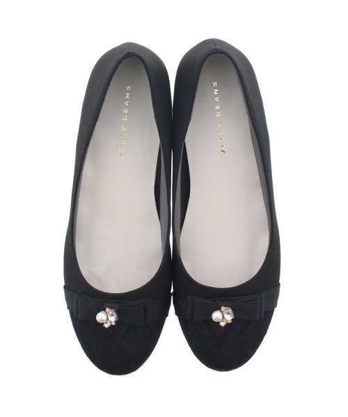 JELLY BEANS（ジェリービーンズ）の「レーストゥバレエパンプス【バレエコア】＜クッション性抜群！歩きやすい！＞【WEB限定】(215-14)JELLY BEANS(ジェリービーンズ)（バレエシューズ・レディース・ブラック/ピンクベージュ/ネイビー/ライトグリーン/ラベンダー/グレイッシュベージュ・22.5/23/24.5/24/23.5）」の16枚目の写真