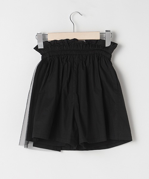 by LOVEiT（バイラビット）の「チュールオーバーキュロット（その他パンツ・キッズ・ブラック/カーキ/エメラルド・120cm/130cm/140cm/150cm/160cm）」の6枚目の写真