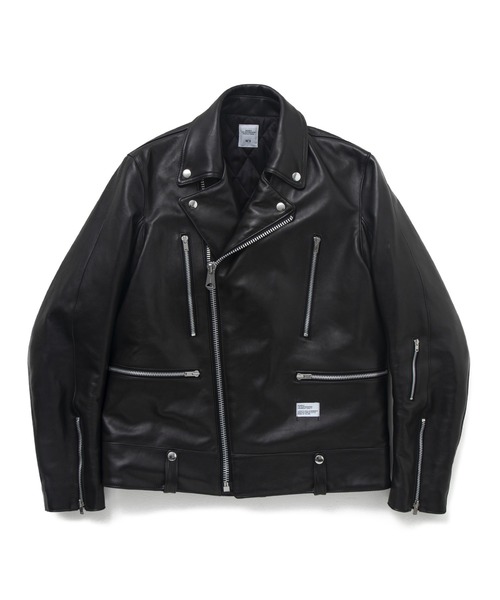 BEDWIN & THE HEARTBREAKERS（ベドウィン アンド ザ ハートブレイカーズ）の「DOUBLE RIDERS JACKET "BUSHER"（ライダースジャケット・メンズ・ブラック・SMALL/MEDIUM/LARGE）」の2枚目の写真