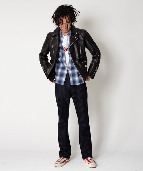 BEDWIN & THE HEARTBREAKERS（ベドウィン アンド ザ ハートブレイカーズ）の「DOUBLE RIDERS JACKET "BUSHER"（ライダースジャケット・メンズ・ブラック・SMALL/MEDIUM/LARGE）」の8枚目の写真