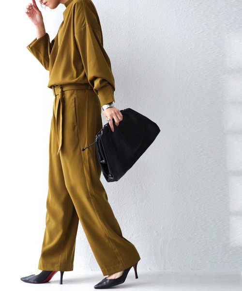 antiqua（アンティカ）の「ジャンプスーツ（つなぎ/オールインワン・レディース・マスタード/ブラック・FREE）」の10枚目の写真