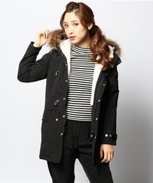 ROSE BUD | (FIDELITY/ROSE BUD) F14F0-12RB 60/40 BOA HOODED COAT WITH FUR(その他アウター)