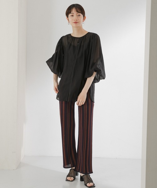 KBF（ケイビーエフ）の「マルチストライプニットパンツ（その他パンツ・レディース・ブラウン/オレンジ/パープル系その他・ONE）」の10枚目の写真