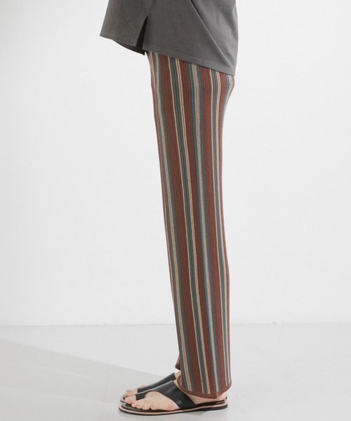 KBF（ケイビーエフ）の「マルチストライプニットパンツ（その他パンツ・レディース・ブラウン/オレンジ/パープル系その他・ONE）」の15枚目の写真