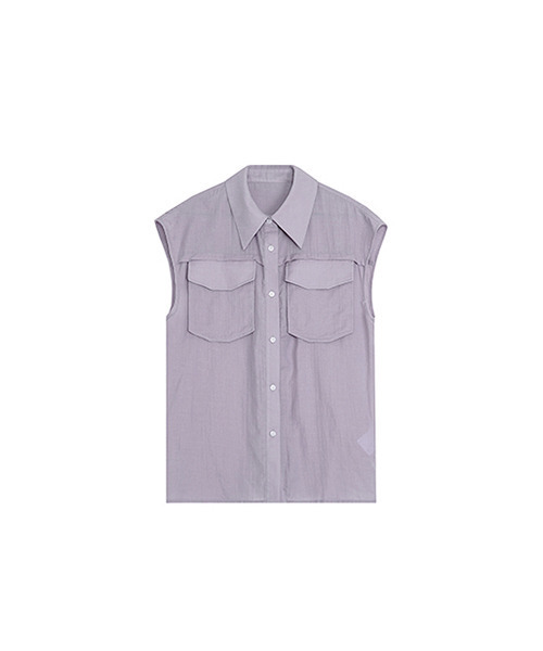 UNSPOKEN(アンスポクン)の「【UNSPOKEN】Solid pocket shirt UX21S069(シャツ/ブラウス・レディース・ライトパープル・S/M)」の7枚目の写真