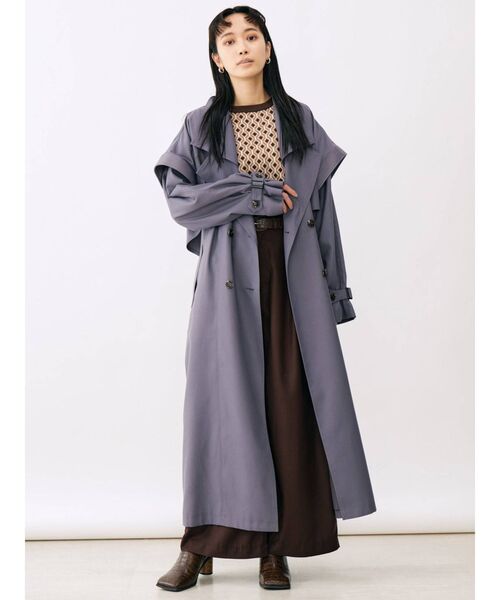 MURUA（ムルーア）の「ジオメトリックニットベスト（ベスト・レディース・グリーン/パープル/ブラウン・FREE）」の13枚目の写真