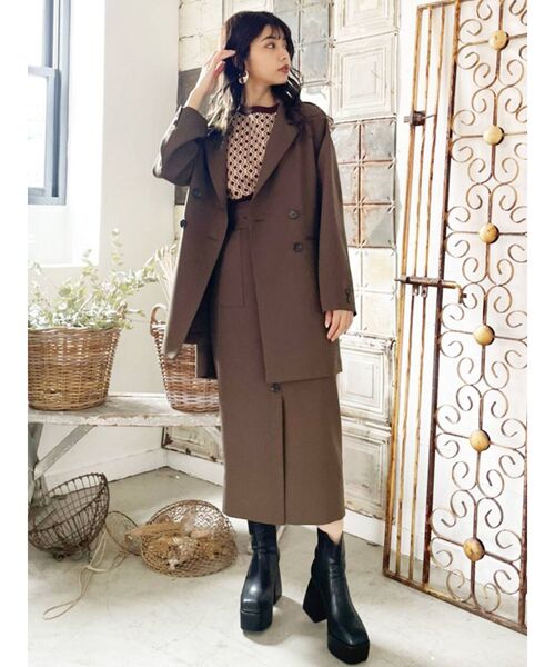 MURUA（ムルーア）の「ジオメトリックニットベスト（ベスト・レディース・グリーン/パープル/ブラウン・FREE）」の14枚目の写真