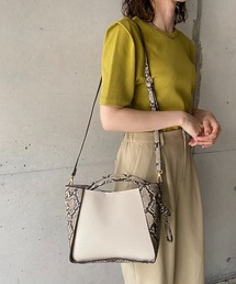 CAPRICIEUX LE'MAGE | 異素材コンビバッグ(ショルダーバッグ)