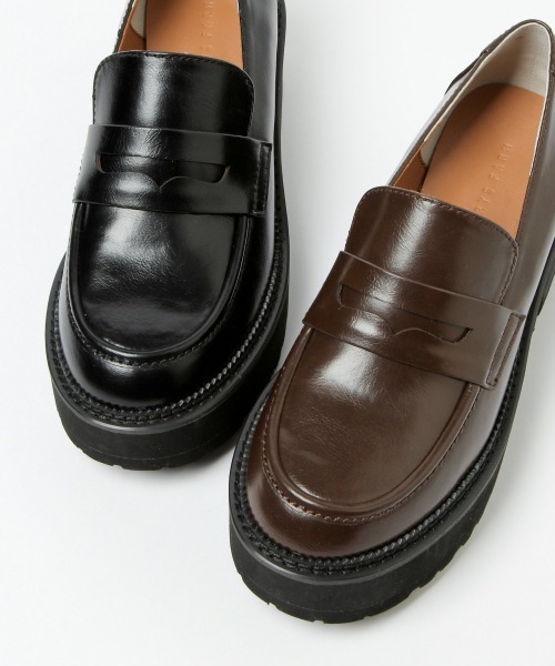 LOWRYS FARM（ローリーズファーム）の「アツゾコヒールローファー　957923（スニーカー・レディース・ダークブラウン/ブラック・LARGE/MEDIUM）」の5枚目の写真