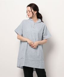 Samansa Mos2 | 【クールコットン】柄アソートスキッパーチュニック(シャツ/ブラウス)