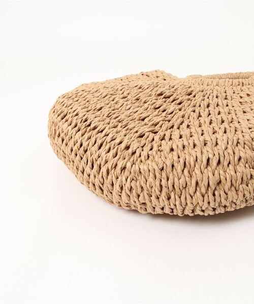 florist（フローリスト）の「シンプルなサークル型かごバッグ（かごバッグ・レディース・ダークベージュ/ベージュ・FREE）」の8枚目の写真