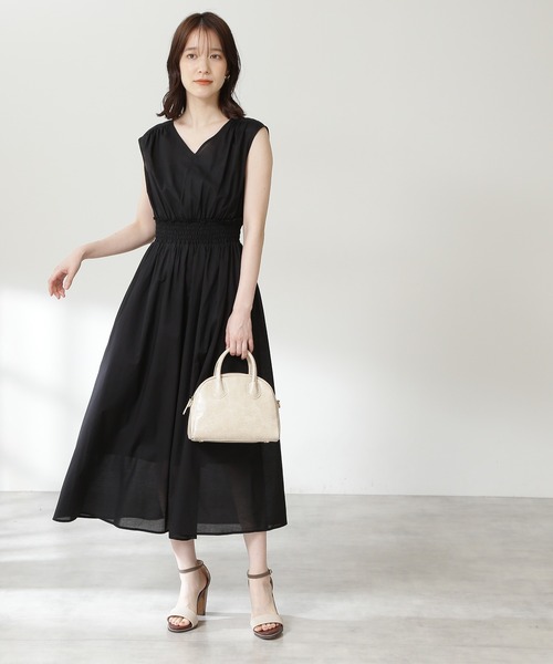N.(N. Natural Beauty Basic)(エヌエヌナチュラルビューティーベーシック)の「【S Size Line】◆コットンローンバックボタンワンピース(ワンピース・レディース・ブラック/ブラウン/レッド/ブルー・SMALL/MEDIUM)」の19枚目の写真