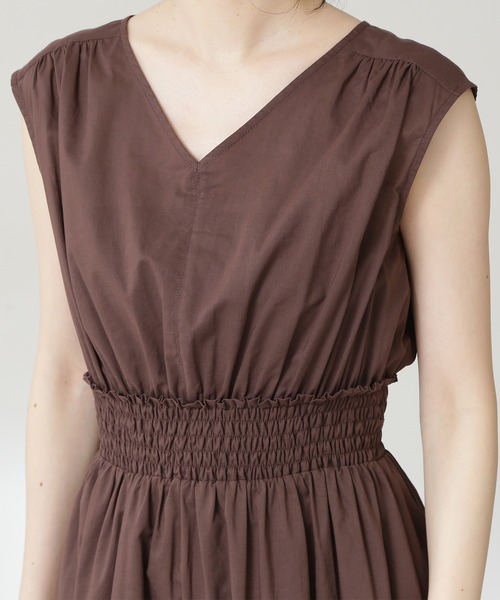 N.(N. Natural Beauty Basic)(エヌエヌナチュラルビューティーベーシック)の「【S Size Line】◆コットンローンバックボタンワンピース(ワンピース・レディース・ブラック/ブラウン/レッド/ブルー・SMALL/MEDIUM)」の12枚目の写真