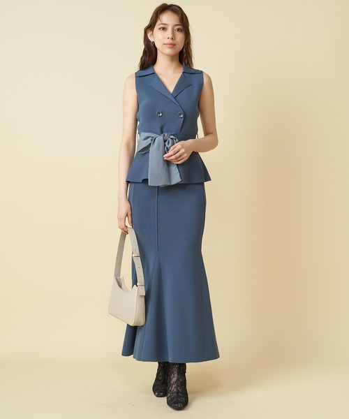 ROYAL PARTY（ロイヤルパーティー）の「テーラードノースリーブトップス（その他トップス・レディース・ブラック/カーキ/ブルー・FREE）」の15枚目の写真