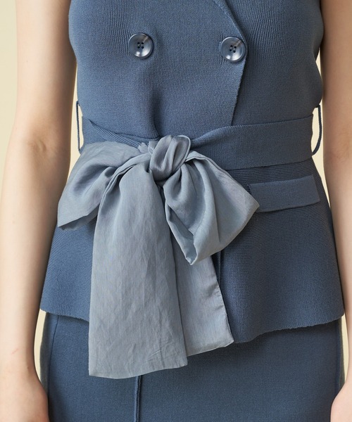 ROYAL PARTY（ロイヤルパーティー）の「テーラードノースリーブトップス（その他トップス・レディース・ブラック/カーキ/ブルー・FREE）」の10枚目の写真