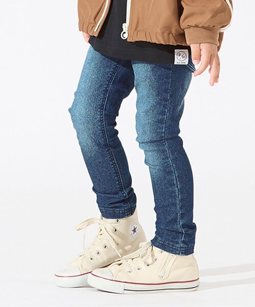 BREEZE(ブリーズ)の「/もっとスキニーデニムパンツ 10分丈(その他パンツ・キッズ・ブラック/ネイビー・90/100/110/120/80/130/140/150)」の2枚目の写真