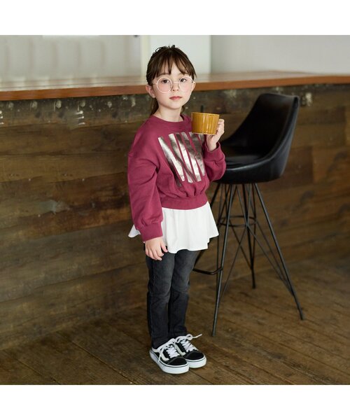 BREEZE(ブリーズ)の「/もっとスキニーデニムパンツ 10分丈(その他パンツ・キッズ・ブラック/ネイビー・90/100/110/120/80/130/140/150)」の3枚目の写真