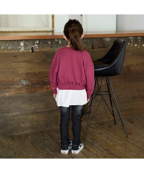 BREEZE(ブリーズ)の「/もっとスキニーデニムパンツ 10分丈(その他パンツ・キッズ・ブラック/ネイビー・90/100/110/120/80/130/140/150)」の4枚目の写真