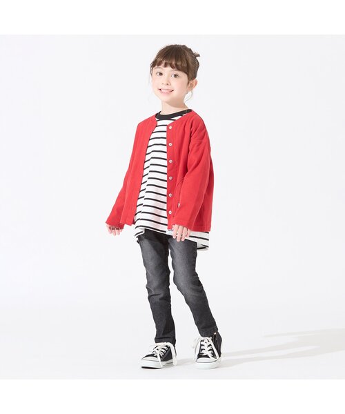 BREEZE(ブリーズ)の「/もっとスキニーデニムパンツ 10分丈(その他パンツ・キッズ・ブラック/ネイビー・90/100/110/120/80/130/140/150)」の5枚目の写真