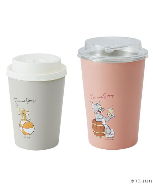 Tom＆Jerry（トムアンドジェリー）の「【公式】トムとジェリー　保温保冷マグ M（グラス/マグカップ/タンブラー・レディース・ピンク・FREE）」の2枚目の写真