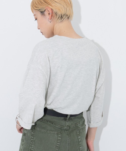 kutir(クティール)の「アソートプリントTシャツ(Tシャツ/カットソー・レディース・チャコールグレー/オフホワイト/イエロー/オレンジ/グリーン/ダークグレー/オートミール・FREE)」の15枚目の写真