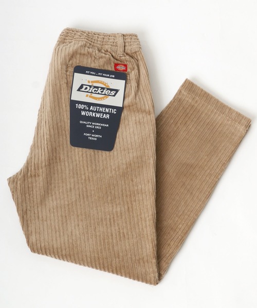 Dickies(ディッキーズ)の「Dickies/ディッキーズ コーデュロイ ワイドテーパード イージーパンツ/シェフパンツ(その他パンツ・メンズ・ブラック/ベージュ/カーキ/ブラウン・M/L/XL)」の3枚目の写真