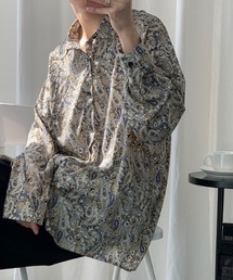 MGV | ヴィンテージプリントオーバーサイズLSシャツ(シャツ/ブラウス)