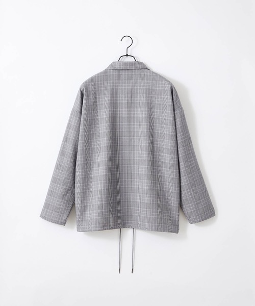 Craft Nicholson(クラフトニコルソン)の「オーバーサイズ ハーフジップ アノラックL/Sシャツ(シャツ/ブラウス・メンズ・ブラウン/ブラウン系その他/グレー/ブラック・FREE)」の6枚目の写真